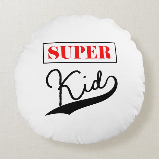 SuperKind Rond Kussen (Voorkant)