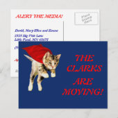 Superkitty adreswijziging aankondigingskaart (Voorkant / Achterkant)