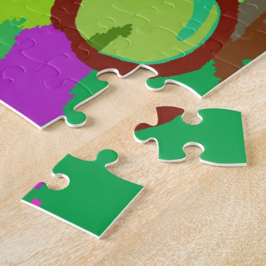 Superkleurcirkels 1 legpuzzel (Zijkant)