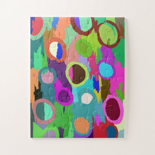 Superkleurcirkels 1 legpuzzel (Verticaal)