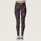 Superkleurige ABC's en 123s Leggings (Voorkant)