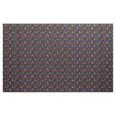 Superkleurige ABC's en 123s Stof (Yard (91,4 cm))
