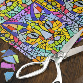 Superkleurige katten - MozaïekKatten ontkoppelen Tissuepapier