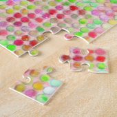 Superkleurige Stippen Legpuzzel (Zijkant)