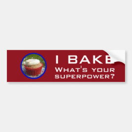 Superkracht (Cupcake) Bumpersticker