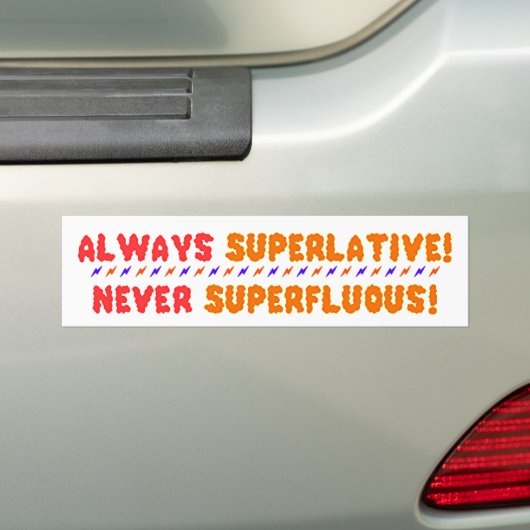 Superlatieve Bumpersticker (Op auto)