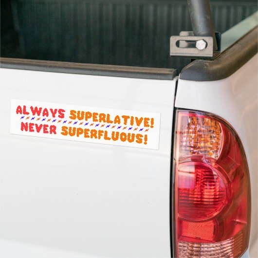 Superlatieve Bumpersticker (Op Truck)