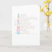 Superlatieve Stepmam-Kaart Kaart (Gele Bloem)