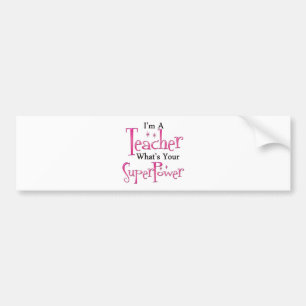 Superleraar Bumpersticker