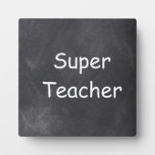 Superleraar-chalkboardontwerp — ideaal fotoplaat (Voorkant)