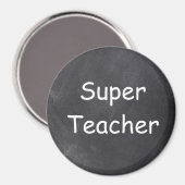 Superleraar-chalkboardontwerp — ideaal magneet (Voorkant / Achterkant)