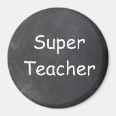 Superleraar-chalkboardontwerp — ideaal magneet (Voorkant)