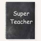 Superleraar-chalkboardontwerp — ideaal notitieboek (Voorkant)