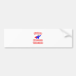 Superleraar Engels Bumpersticker