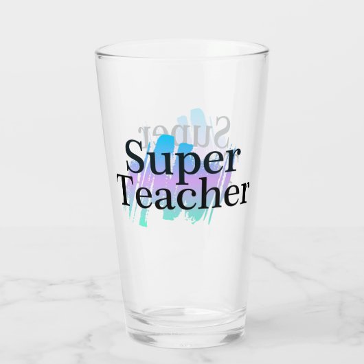 Superleraar Glas (Achterkant)