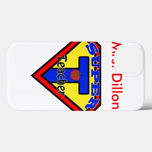 Superleraar iPad-draagtas Case-Mate iPhone Case (Achterkant (horizontaal))