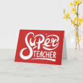 Superleraar Kaart (Gele Bloem)