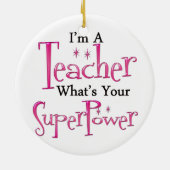 Superleraar Keramisch Ornament (Achterkant)