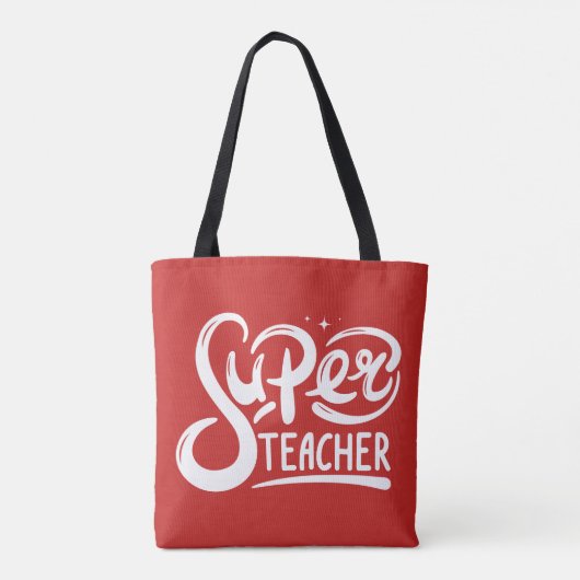 Superleraar Tote Bag (Achterkant)