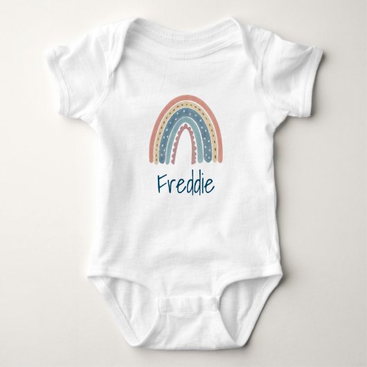 Superleuke Boho regenboog Baby Bodysuit (Voorkant)