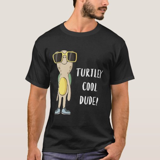 Superleuke vent Grappige Coole Schildpad T-shirt (Voorkant)