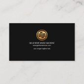 Superlichte eenvoudige kleurrijke geluidsgolf visitekaartje (Achterkant)