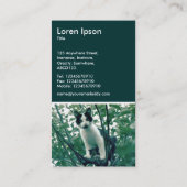 Superluiheid van de helderheid - Donkergroen Visitekaartje (Achterkant)