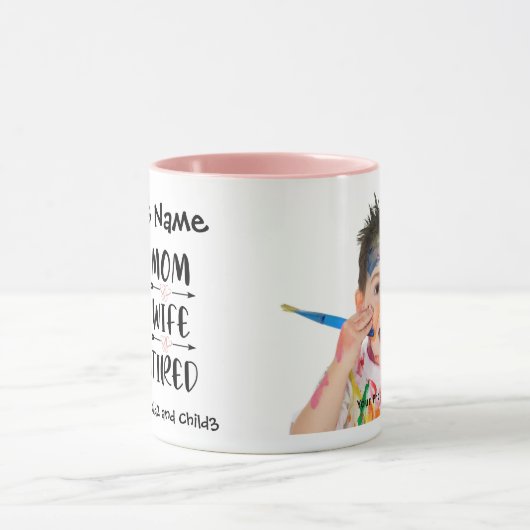 SuperMa Super Wife Super Tired  foto Mok (Midden)