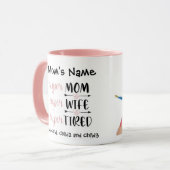 SuperMa Super Wife Super Tired  foto Mok (Voorkant links)