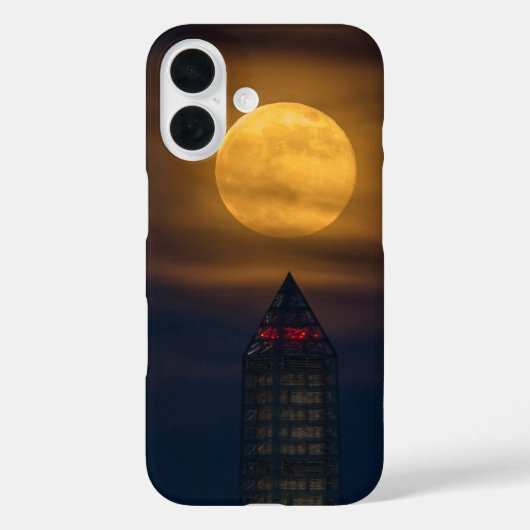 Supermaan boven Washington Monument Case-Mate iPhone Case (Achterkant)