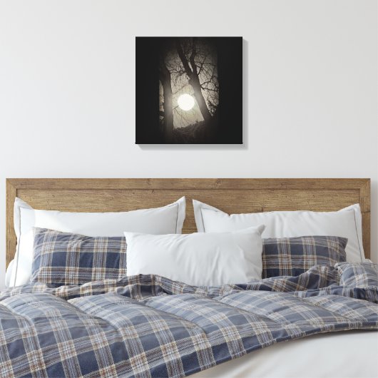 Supermaan Canvas Afdruk (Insitu (Slaapkamer))