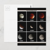 Supermaan en Eclipse Briefkaart (Voorkant / Achterkant)