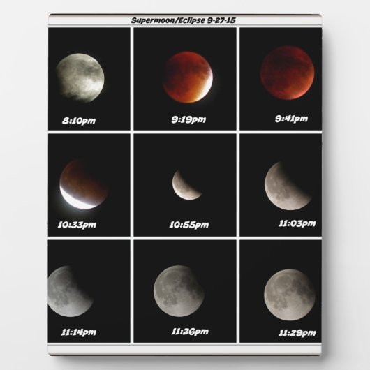 Supermaan en Eclipse Fotoplaat (Voorkant)