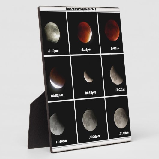 Supermaan en Eclipse Fotoplaat (Zijkant)