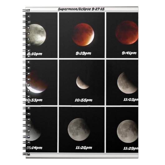 Supermaan en Eclipse Notitieboek (Voorkant)
