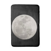 Supermaan in de zwarte hemel badmat (Voorkant Verticaal)