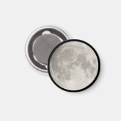 Supermaan in de zwarte hemel magneet (Voorkant / Achterkant)
