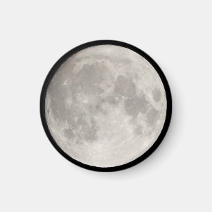 Supermaan in de zwarte hemel magneet