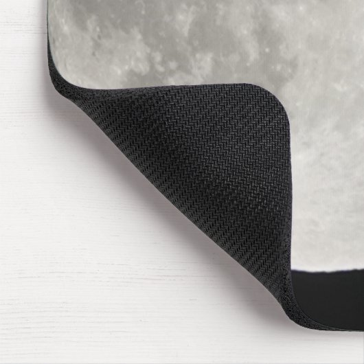 Supermaan in de zwarte hemel muismat (Hoek)