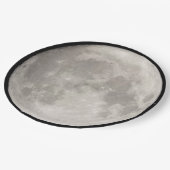 Supermaan in de zwarte hemel papieren bordje (Gekanteld)