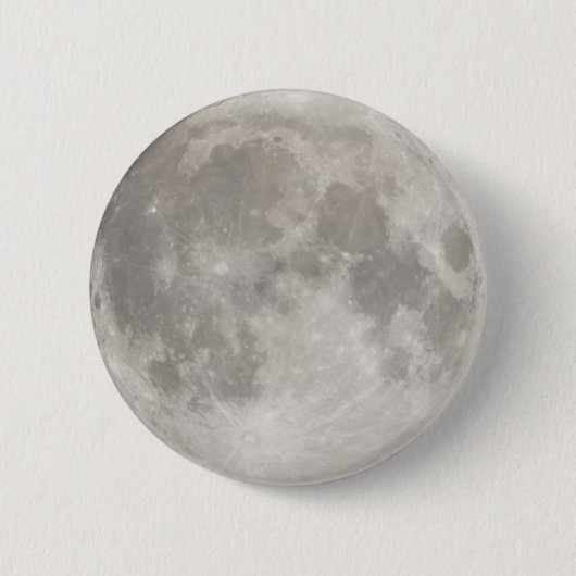 Supermaan in de zwarte hemel ronde button 5,7 cm (Voorkant)