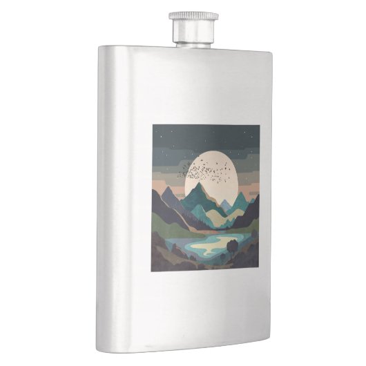 Supermaan op het meer flacon (Rechts)