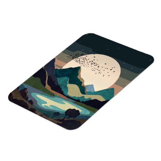 Supermaan op het meer magneet (Linkerzijde)