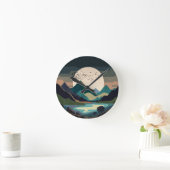 Supermaan op het meer ronde klok (Huis)