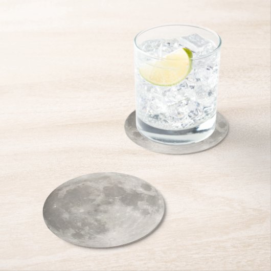 Supermaan Ronde Kartonnen Onderzetter (Insitu)