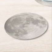 Supermaan Ronde Kartonnen Onderzetter (Gebogen)