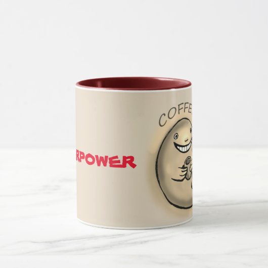 supermacht van de Koffiewalvis Mok (Midden)