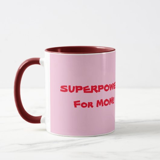supermacht voor mamamakreel mok (Links)
