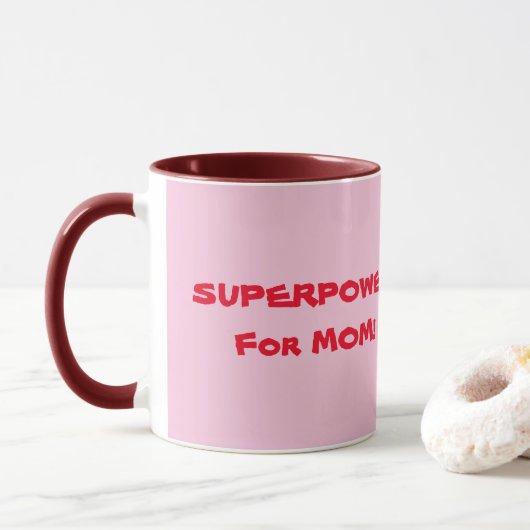 supermacht voor mamamakreel mok (Met donut)