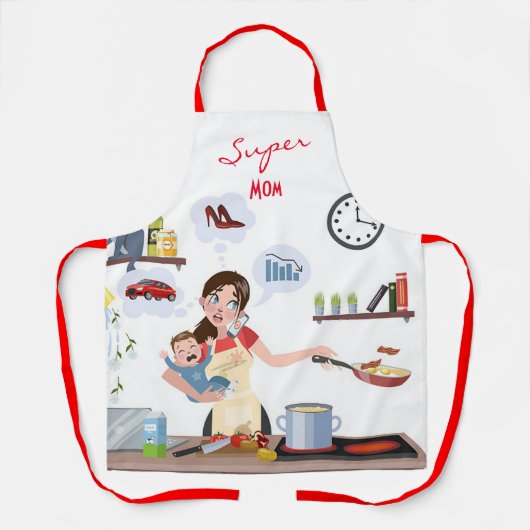 Supermam All-Over Print Medium Schort (Voorkant)